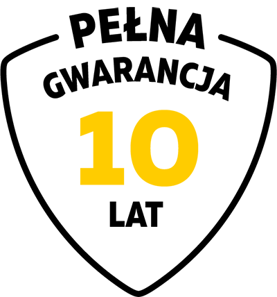 10 lat bezwarunkowej gwarancji